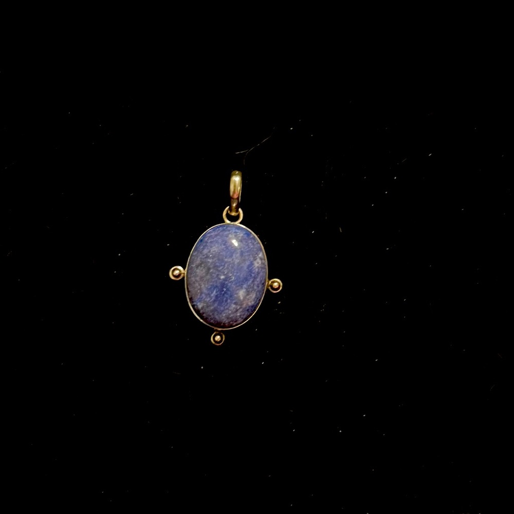 PERUVIAN Lapiz with sterling silver pendant 🧿